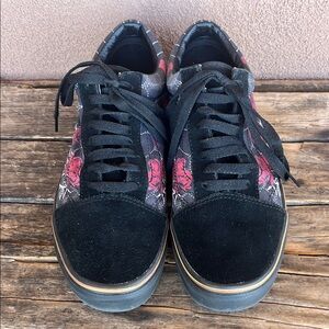 Vans Floral Black Sneakers